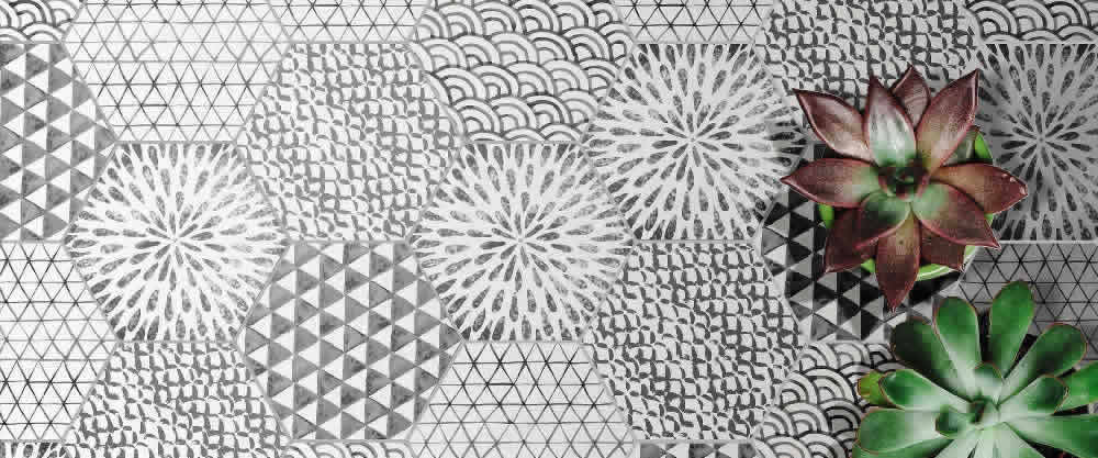patterned hexagonal floor tiles Sydney